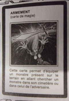 Carte Yu-Gi-Oh! 5 D's armement