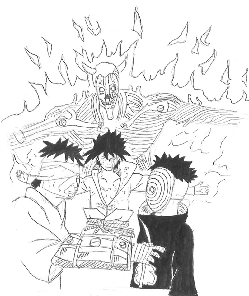 Gabriel Billrux 10 ans Danzo&Sasuke&Tobi