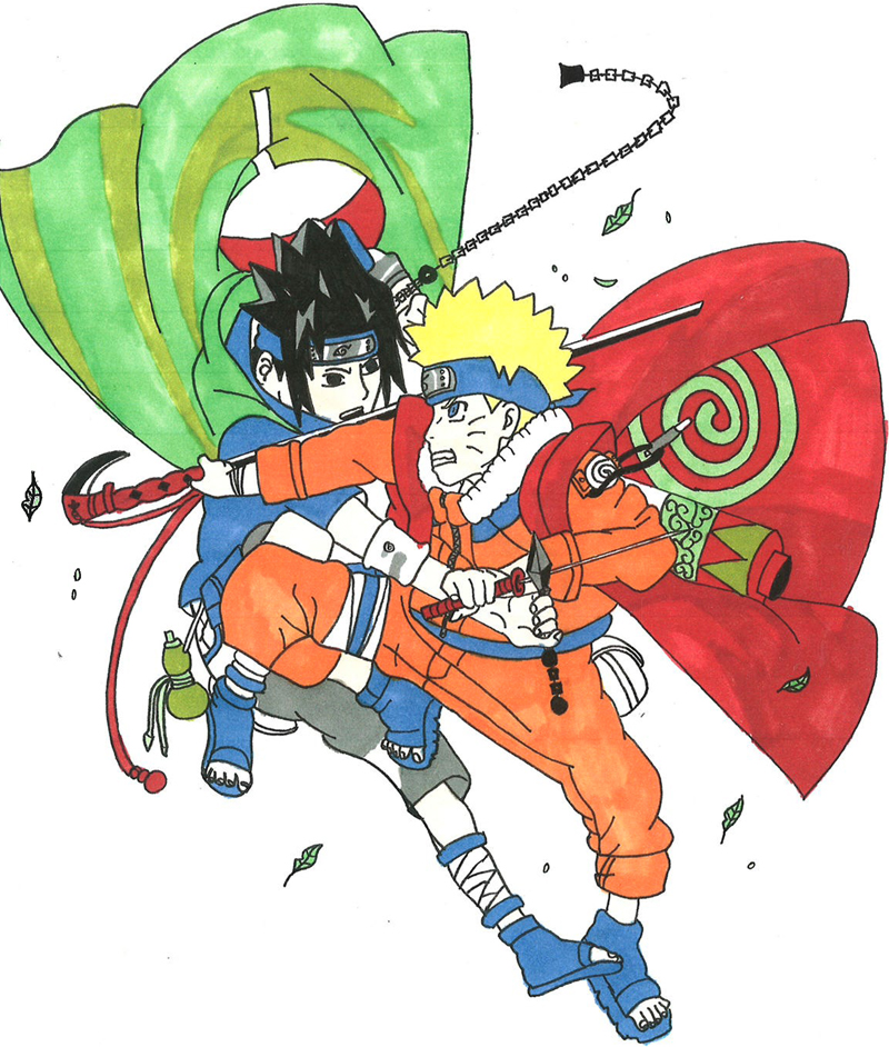 Luana Valerin 13 ans, Naruto&Sasuke